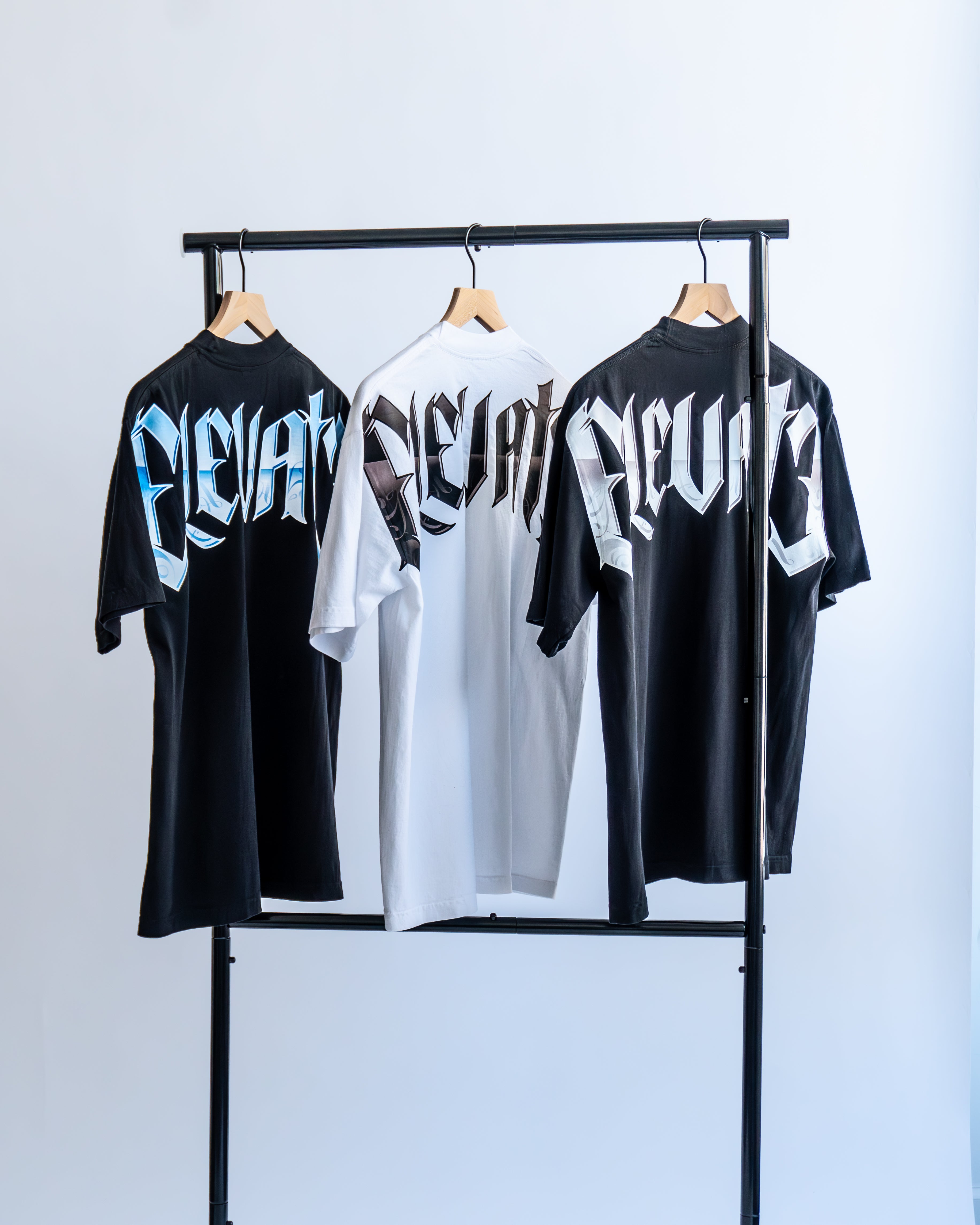White Founder's Tee - Blue Logo